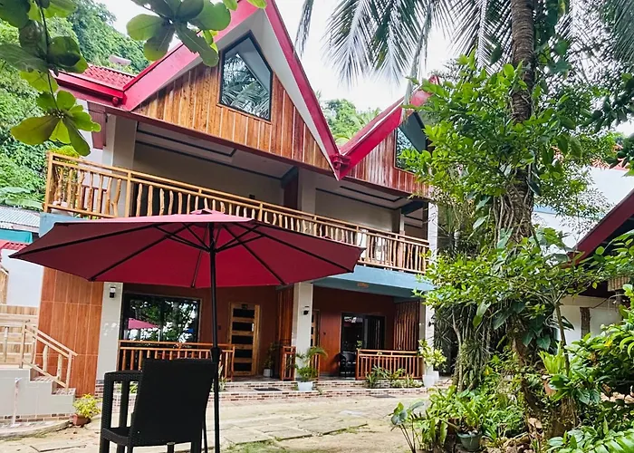 White Beach Front And Cottages